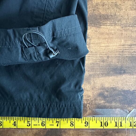 Eddie Bauer Tech Capri Pants 16 Black Stretch Mountain Hiking Gorpcore NWOT - Picture 7 of 9